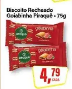 Rede Supermarket Biscoito Recheado Goiabinha Piraquê - 75g oferta