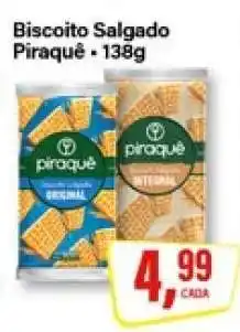 Rede Supermarket Biscoito Salgado Piraquê - 139g oferta