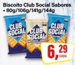 Rede Supermarket Biscoito Club Social Sabores oferta