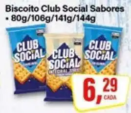 Rede Supermarket Biscoito Club Social Sabores oferta
