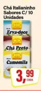 Rede Supermarket Chá Italianinho Sabores C/ 10 Unidades oferta
