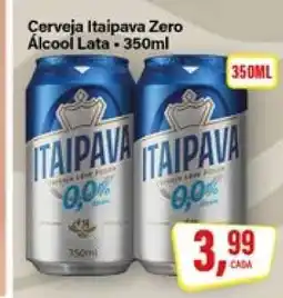 Rede Supermarket Cerveja Itaipava Zero Álcool Lata - 350ml oferta
