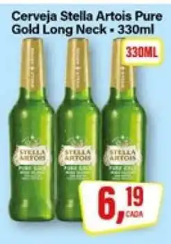 Rede Supermarket Cerveja Stella Artois Pure Gold Long Neck 330ml oferta
