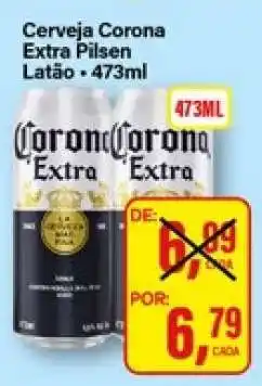 Rede Supermarket Cerveja Corona Extra Pilsen Latão oferta