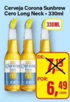 Rede Supermarket Cerveja Corona Sunbrew Cero Long Neck - 330ml oferta