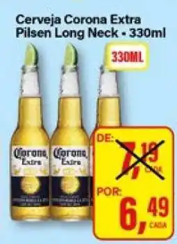 Rede Supermarket Cerveja Corona Extra Pilsen Long Neck - 330ml oferta