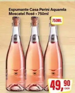 Rede Supermarket Espumante Casa Perini Aquarela Moscatel Rosé oferta