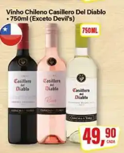 Rede Supermarket Vinho Chileno Casillero Del Diablo - 750ml oferta