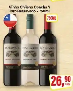Rede Supermarket Vinho Chileno Concha Y Toro Reservado oferta