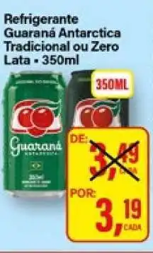 Rede Supermarket Refrigerante Guaraná Antarctica Tradicional ou Zero Lata - 350ml oferta
