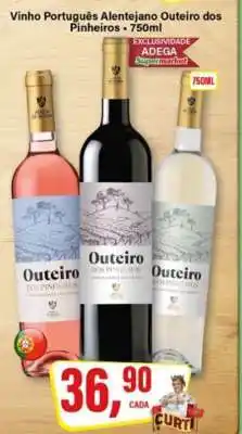 Rede Supermarket Vinho Português Alentejano Outeiro dos Pinheiros - 750ml oferta