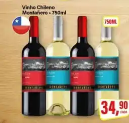 Rede Supermarket Vinho Chileno Montañero oferta