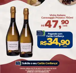 D'avó Supermercado Vinho Italiano Caravaggio Proseco oferta