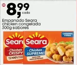 Frangolândia Empanado Seara chicken congelada sabores oferta