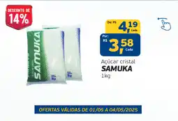 Cometa Supermercados Açúcar cristal SAMUKA oferta