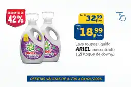 Cometa Supermercados Lava roupas líquido ARIEL concentrado (toque de downy) oferta