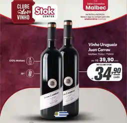 Stok Center Vinho Uruguaio Juan Carrau oferta