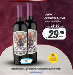 Stok Center Vinho Argentino Signos oferta