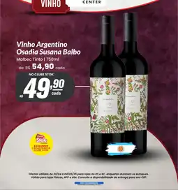Stok Center Vinho Argentino Osadia Susana Balbo oferta