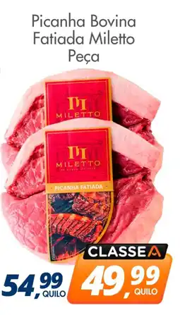 Delta Supermercados Picanha Bovina Fatiada Miletto Peça oferta