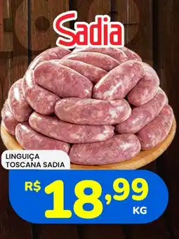 Supermercado Bergamini Linguiça toscana sadia oferta