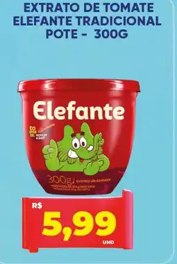 Extrato de tomate elefante tradicional pote