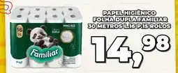 Rede Economia Papel higiênico folha dupla folha dupla familiar 30 metros oferta