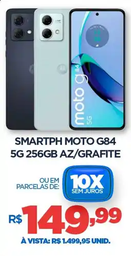 DB Supermercados Smartph moto g84 5g 256gb az/grafite oferta