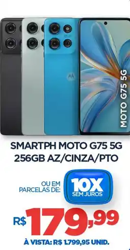 DB Supermercados Smartph moto g75 5g 256gb az/cinza/pto oferta