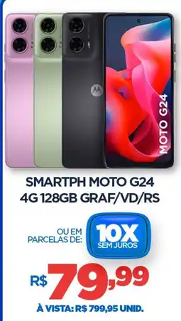 DB Supermercados Smartph moto g24 4g 128gb graf/vd/rs oferta