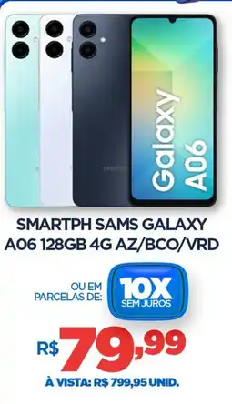 DB Supermercados Smartph sams galaxy a06 128gb 4g az/bco/vrd oferta