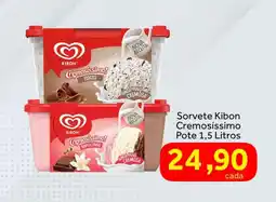 Shibata Supermercados Sorvete Kibon Cremosíssimo Pote 1 oferta