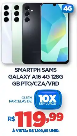 DB Supermercados Smartph sams galaxy a16 4g 128g gb pto/cza/vrd oferta