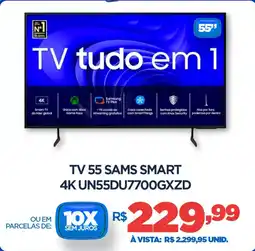 DB Supermercados Tv 55 sams smart 4K UN55DU7700GXZD oferta