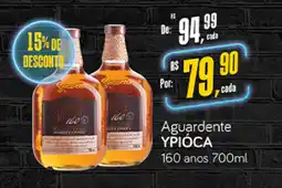 Cometa Supermercados Aguardente YPIÓCA 160 anos oferta