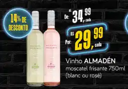 Cometa Supermercados Vinho ALMADÉN moscatel frisante (blanc ou rosé) oferta