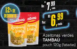 Cometa Supermercados Azeitonas verdes TAMBAÚ pouch (fatiadas) oferta