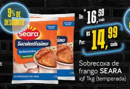 Cometa Supermercados Sobrecoxa de frango SEARA iqf (temperada) oferta