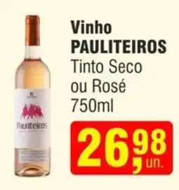 Higa Atacado Vinho PAULITEIROS Tinto Seco ou Rosé oferta
