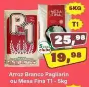 Rede Supermarket Arroz Branco Pagliarin ou Mesa Fina T1 - 5kg oferta