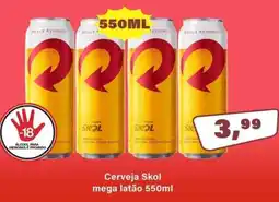 Rede Supermarket Cerveja Skol Mega Latão 550ml oferta
