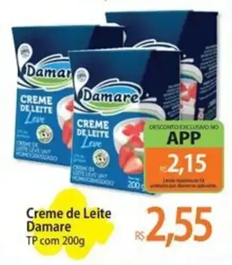Atacadão Creme de Leite Damare oferta