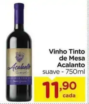 Vinho Tinto de Mesa Acalanto 750ml