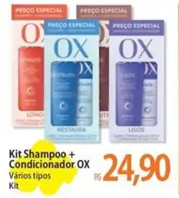 Atacadão Kit Shampoo + Condicionador OX Vários tipos Kit oferta