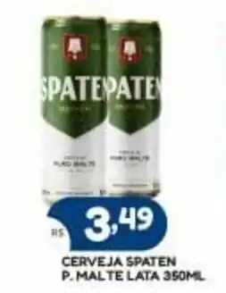 Bramil Supermercados Cerveja Spaten P. Malte lata 350ml oferta