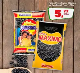 Rede Supermarket Feijão Preto Sabor Máximo ou Combrasil Tipo 1 oferta