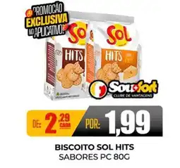 Fort Atacadista Biscoito sol hits sabores pc oferta