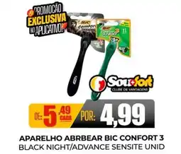 Fort Atacadista Aparelho abrbear bic confort 3 black night/advance sensite unid oferta