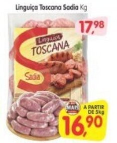 Cercadão Linguica Toscana Sadia 1kg oferta