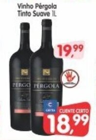 Cercadão Vinho Pergola Tinto Suave 1L oferta